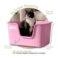 thumbnail image 2 of Arenero Para Gato Caja De Arena Mediano Con Pala Esquimal Pets Color Rosa, 2 of 6