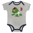 thumbnail image 2 of Newborn & Infant Gray/White Boston Red Sox Two-Pack Play Ball Bodysuit Set, 2 of 5