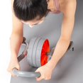 thumbnail image 1 of Rueda de rodillo Ejercicio Entrenamiento de fuerza, Gimnasio Mujeres Hombres Entrenamiento, Culturismo Gris Sharpla Rueda de rodillos abdominales, 1 of 8