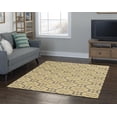 thumbnail image 2 of Allora 5' x 7' Hand-Tufted Geometric Design Polyester Rug in Gray and Butter, 2 of 6