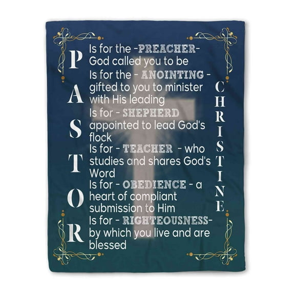 Customizaholic Christian Blanket, Custom Name Blanket, Scripture Blanket, Bible Verse Blanket