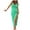 Mint Green, variant on IROINNID Rollbacks Wedding Guest Dresses for Women Semi Formal Evening Night Casual Homecoming Dress Summer Sleeveless High Waist Ruched High Slit Trendy Sheath Dress,Black
