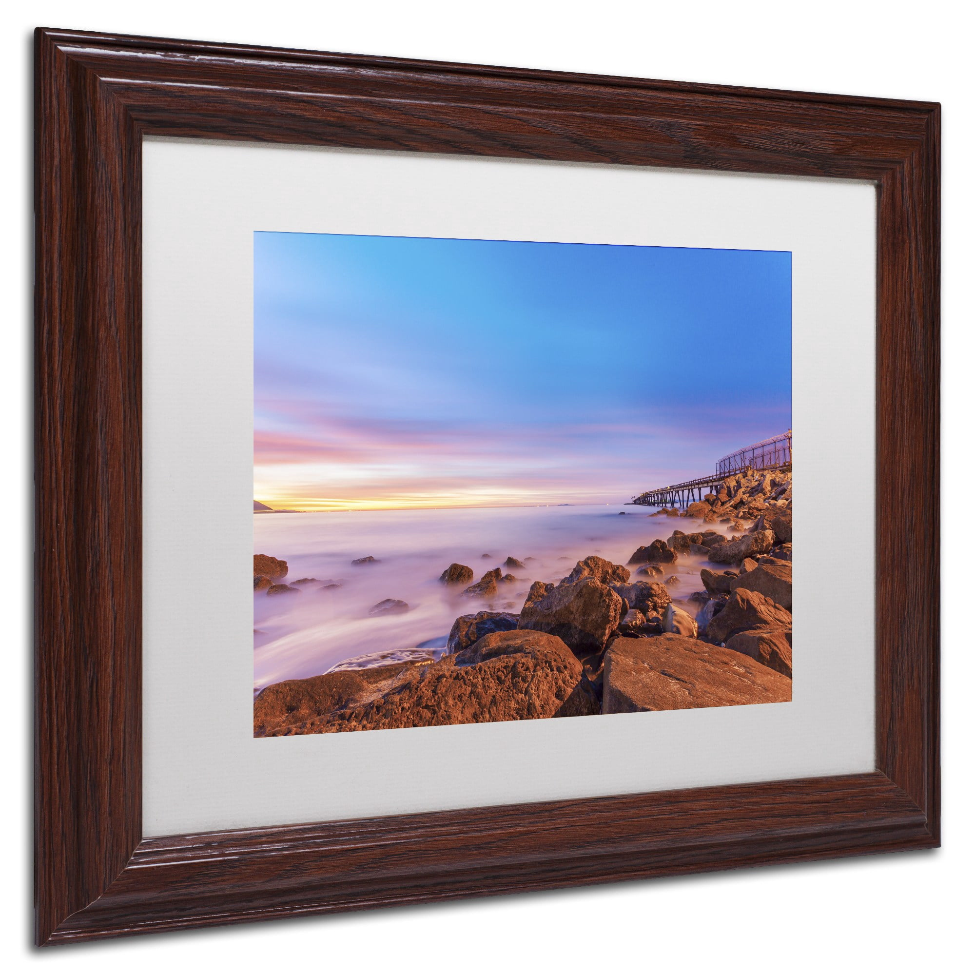 Chris Moyer 'Low Shoals View' Matted Framed Art