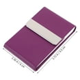thumbnail image 4 of MasteelfCA Business Card Holder Metal Business Card Pocket Leather Card Case Business Card Case, 4 of 7