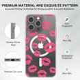 thumbnail image 3 of MyBat Pro Mood Series MagSafe Case for Apple iPhone 15 Pro (6.1) - Kisses Stylish Glitter Shockproof Protective Cover for Women Girls Cute Phone Case, 3 of 7