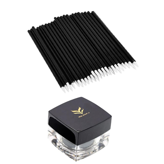 50 Uds. Aplicador de pinceles desechables para delineador de ojos y de maquillaje en crema para delineador de ojos shamjiam Gel delineador de ojos resistente al agua