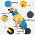 thumbnail image 2 of Dog Raincoat, Warm Windproof Jacket for Dog, Dog Waterproof Coat Lightweight Pet Coat Jacket for Small Medium Large Dogs Blue-Yellow XL, 2 of 6