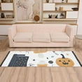 thumbnail image 2 of Yayeee Hallway Runner Rug 2'x6' Non Slip Machine Washable with Rubber Backing, White Halloween Pattern, 2 of 8