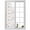 Multicolor, variant on Watercolor Flower Window Privacy Film, Spring Farm Leaf Country Retro Plant Static Cling UV Sun Blocking Heat Control Window Tint, Non-Adhesive One Way Windows Privacy Cover 17.7''x39.3''