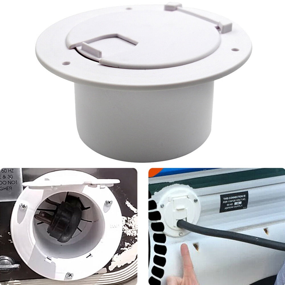 GLFSIL RV electrical cable cable flap Round RV cable cover with UV