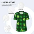thumbnail image 4 of Daiia Happy St. Patrick's Day5 Mens Baseball Jersey Button Down Shirts Short Sleeve Sports Uniforms-Small, 4 of 9