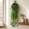 thumbnail image 6 of BingTong Artificial Hanging Ivy Vine Plant, Faux Round Leaf Green Wall Hanging Basket Foliage, No Maintenance Fake Trailing Greenery for Indoor Wall Decor C, 6 of 7