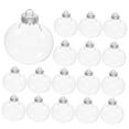 thumbnail image 5 of OUNONA 20pcs DIY Clear Christmas Ornament Balls Plastic Christmas Balls for Special Occasions, 5 of 7