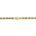 thumbnail image 3 of 14K Yellow Gold necklace Rope chain Diamond-cut 22 in 4 mm, 3 of 4