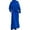 Blue, variant on Njagoc3 Womens Solid Color Full - Length Abaya Dress, Long Sleeve, Modest Style, Year - Round Casual & Religious Wear, Loose Fit