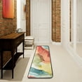 thumbnail image 6 of Kitchen Rugs and Mats Non-Skid Washable Runner Rugs Rainbow Marble Ink Abstract Fluid Art Long 72x24 inch for Floor Cushioned Hallway Entryway Indoor 2x6, 6 of 7