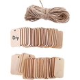 thumbnail image 1 of Pack of 100 wooden tags with jute string, 1 of 4