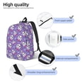 thumbnail image 4 of Lsque Owl And Flowers Pattern Canvas Daypack, Durable Backpack, High-quality Versatile Backpack,Vintage Compact Backpack-Medium, 4 of 6