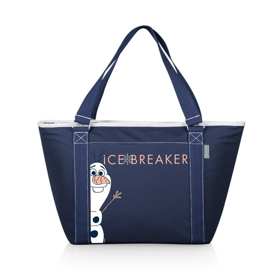 Oniva Frozen 2 Olaf - Topanga 24-Can Insulated Cooler Tote Bag, Leakproof Soft Sided Cooler, Navy Blue