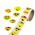 thumbnail image 2 of MasteelfCA 100 Pcs Yellow Smile Face Circle Stickers, 2 of 3