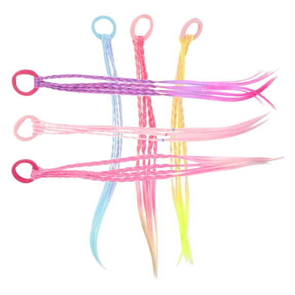 HEANUJJ 6-Pack Vibrant Braiding Hair Extensions for Festivals, Parties, Cosplay, and Styling Looks