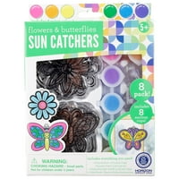 Kids Craft Flowers and Butterflies Sun Catchers Set