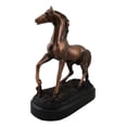 thumbnail image 4 of Rustic Western Country Equestrian Beauty Horse Bronzed Resin Figurine With Base, 4 of 9