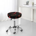 thumbnail image 7 of Lsque Hot Chili Round Bar chair cushion covers Velvet Fabric Premium Comfort Protects from Scratches and Stains for 14-17 Inch Chair- 13 inch, 7 of 7