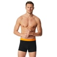 thumbnail image 3 of SCHIESSER boxer hombre 3-pack - serie "95/5", pantalón, logo cintura Negro/Rojo/Naranja L (Large), 3 of 3