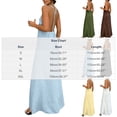thumbnail image 2 of Hulanddfd Women's Dress V-Neck Halter Sleeveless Solid Color Backless Dress Black Size XL, 2 of 4