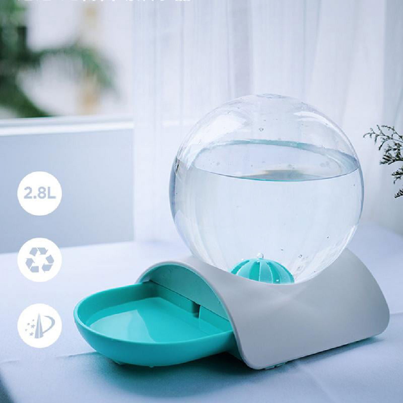 OOKWE Pet Automatic Drinking Fountain Cat Feeder Bowl Ball Dog Water Dispenser Large Capacity
