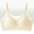 thumbnail image 2 of Zpanxa Wireless Bras for Women Seamless Push-up Breathable Adjustable Straps Everyday Bra Beige 42BC, 2 of 5