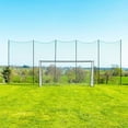 thumbnail image 2 of Stop That Ball™ Socketed Sports Barrier Net System | Durable Galvanized Steel Poles with UV Stabilized Ball Stop Net | Five Lengths Available, 12ft Height, 2 of 9