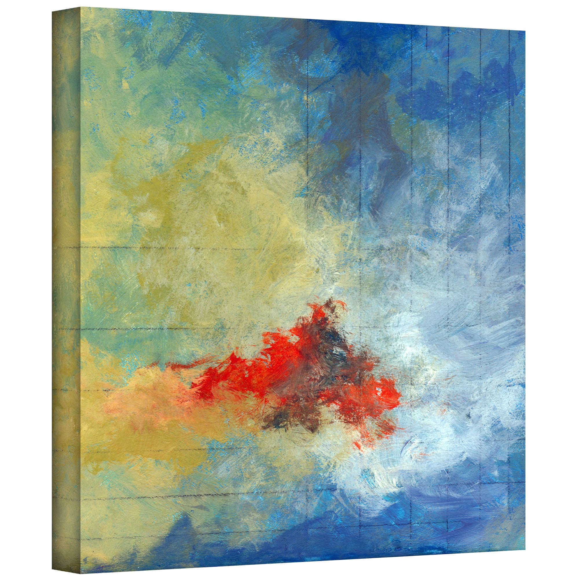 ArtWall Jan Weiss "Earth and Lines II" Gallery-wrapped Canvas Art