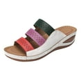 thumbnail image 2 of Mostsola Summer Dressy Sandals Women Fashion Wedges Shoes Platform Comfortable Orthotic Sandals, 2 of 9