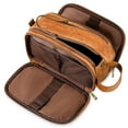thumbnail image 3 of Bolsa de Aseo de Cuero Impermeable PU para Hombre: Organizador Viajero Gran Capacidad ¡, 3 of 9