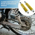 thumbnail image 2 of Amortiguador trasero de motocicleta ajustable de 310 mm para 50cc, 70cc, 90cc, 125cc, ATV, ciclomotores y bicicletas de tierra, metal amarillo, 1 par, 2 of 6