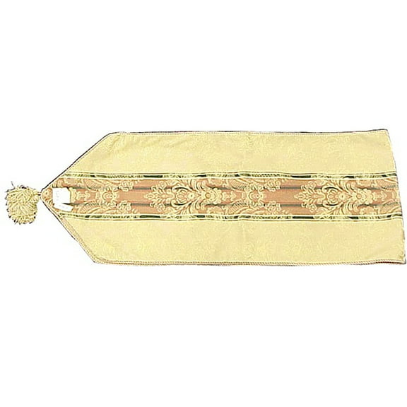 14" x 68" Green Jacquard Table Runner