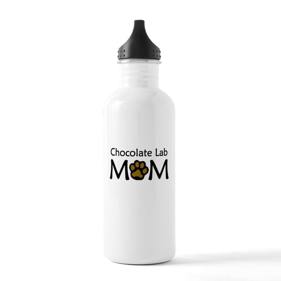 CafePress - Chocolate Lab Mom Water Bottle - Stainless Steel Water Bottle, Sports Bottle, 1.0L
