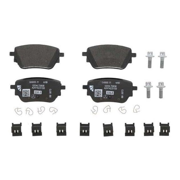Rear Brake Pad Set - Compatible with 2019 - 2021 Mercedes-Benz A220 2020