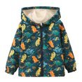 thumbnail image 3 of JAJAHO Toddler And Kids Boys Jacket With Sherpa Lining Cartoon Dinosaur Zipper Winter Coats Sizes 1-7Y, 3 of 6
