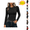 Black-02, variant on DISKEBUISS Women’s Long Sleeve Shirts Fitted Going Out Tops Stretch Crew Neck T-Shirt Slim Fit Casual Basic Top