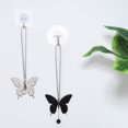 thumbnail image 4 of Adornos colgantes de mariposa para mujer, adorno de mariposa, colgante para coche, accesorios para espejo retrovisor, 2 uds., 4 of 6