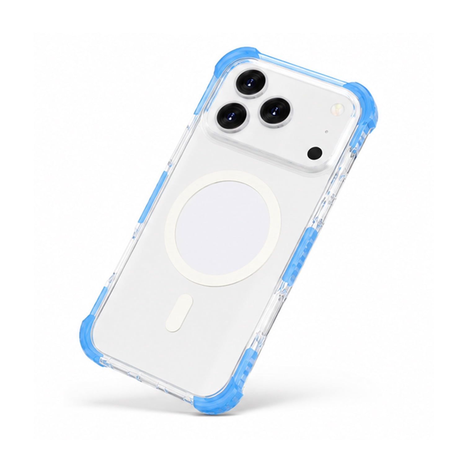 Lightweight Mesh Texture TPU Case for iPhone 17 Pro Max - Blue