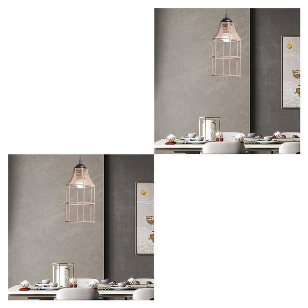 Toystoory Decoración de pantalla de lámpara colgante tejida para dormitorio, comedor, sala de estar Tipo 2 2piezas