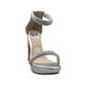 thumbnail image 1 of SANDALIA DE VESTIR Y FIESTA DE DAMA PLATA SINTETICO MARCA LEON 63389, 1 of 4