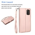 thumbnail image 5 of Takfox Compatible for Samsung Galaxy A03S Wallet Case, PU Leather ID Credit Card Holder Folio Flip Cover [9 Card Slots] [Magnetic] Detachable Case & Strap,Rose, 5 of 7