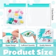 thumbnail image 2 of Pill Pouch Bags 10 Packs -Happon Pill Bags 12mil Thick 3 x 2.75 Inch Transparent Pill Baggies Reusable Drug Bags Seal Zipper Pill Pouches for Travel Medicine Organizer, Jewelry, Small Craft Pieces, 2 of 7
