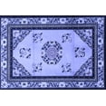 thumbnail image 1 of Ahgly Company Machine Washable Indoor Rectangle Oriental Blue Asian Inspired Area Rugs, 8' x 10', 1 of 4
