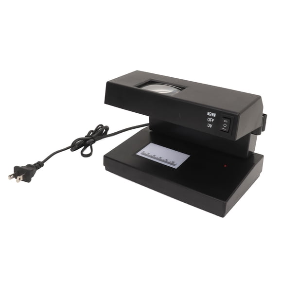 Detector De Dinero, Lupa De Amplia Aplicación, Luz UV De 9 W, Enchufe Estadounidense, Detector De Moneda De 110 V, Duradero Para Tienda